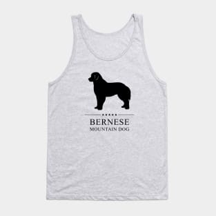 Bernese Mountain Dog Black Silhouette Tank Top